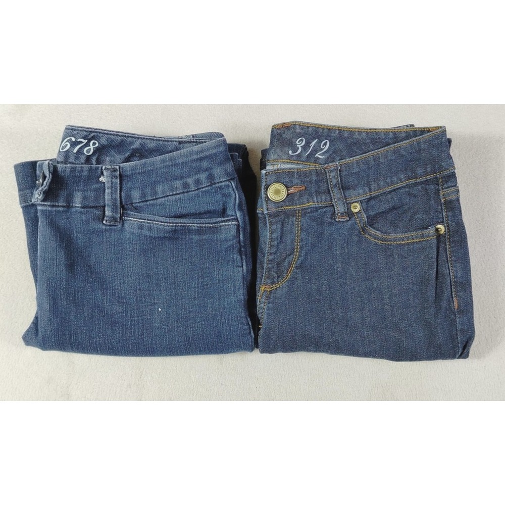 The Limited Denim Jeans Womens 4S Blue Bootcut Petite Lot 2 Pair 312 678